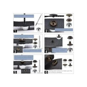 Kit de 40 piezas 10 juegos de cierre a presión_5