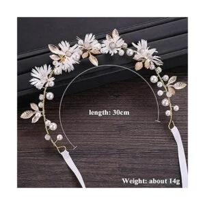 Vines de cabello de novia perlas de cristal accesorios_3