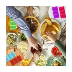 GINKGO Juego de 6 soportes para tacos coloridos soporte_3