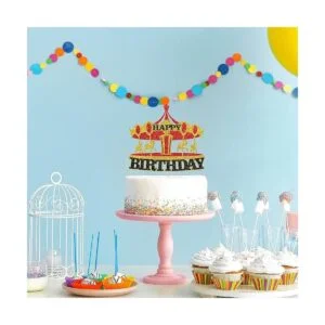 WeBenison Decoración para tarta de cumpleaños con diseño_4