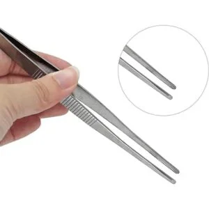 Bonsicoky Juego de pinzas de acero inoxidable 8.0 in_4