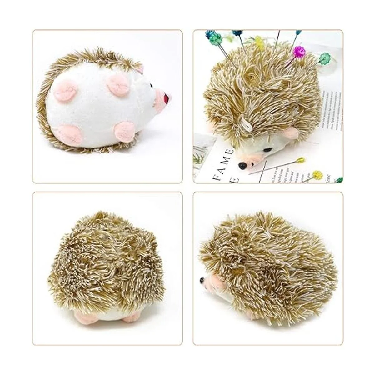 Honbay Soporte de pasador de tela con forma de erizo_4