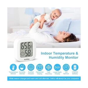Vaikby Termómetro de interior 2 unidades medidor de_2