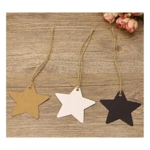 Tupalizy Etiquetas de regalo con diseño de estrellas en_3