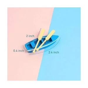 Framendino 2 Conjuntos Miniatura Casa de Muñecas Barco de_2