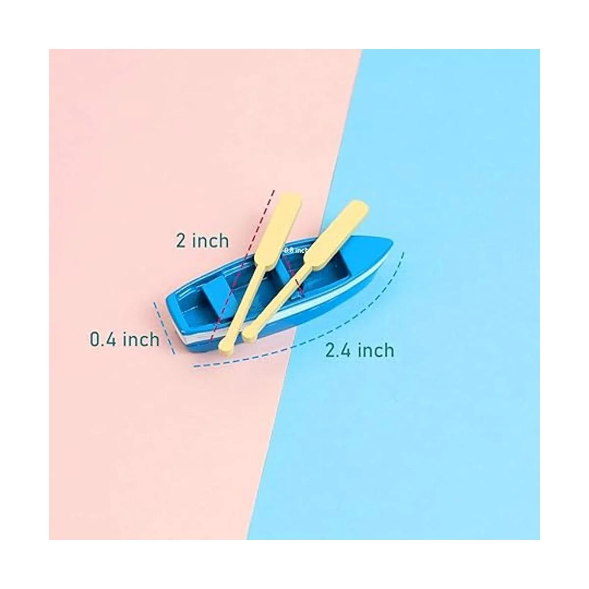 Framendino 2 Conjuntos Miniatura Casa de Muñecas Barco de_2