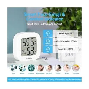 Vaikby Termómetro de interior 2 unidades medidor de_3