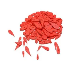 EORTA 200 botones con forma de zanahoria rojaagua en_1
