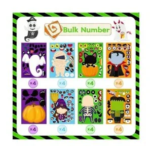 Calcomanías de Halloween para niños 32 unidades juegos_3