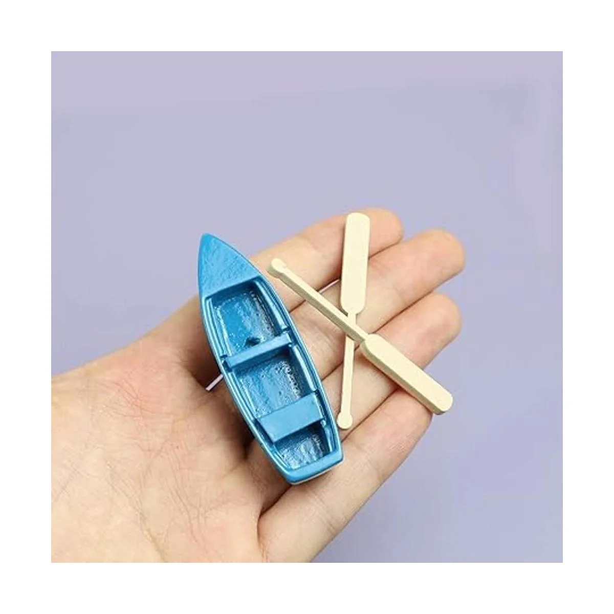 Framendino 2 Conjuntos Miniatura Casa de Muñecas Barco de_3