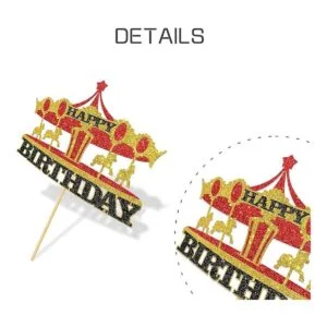 WeBenison Decoración para tarta de cumpleaños con diseño_3