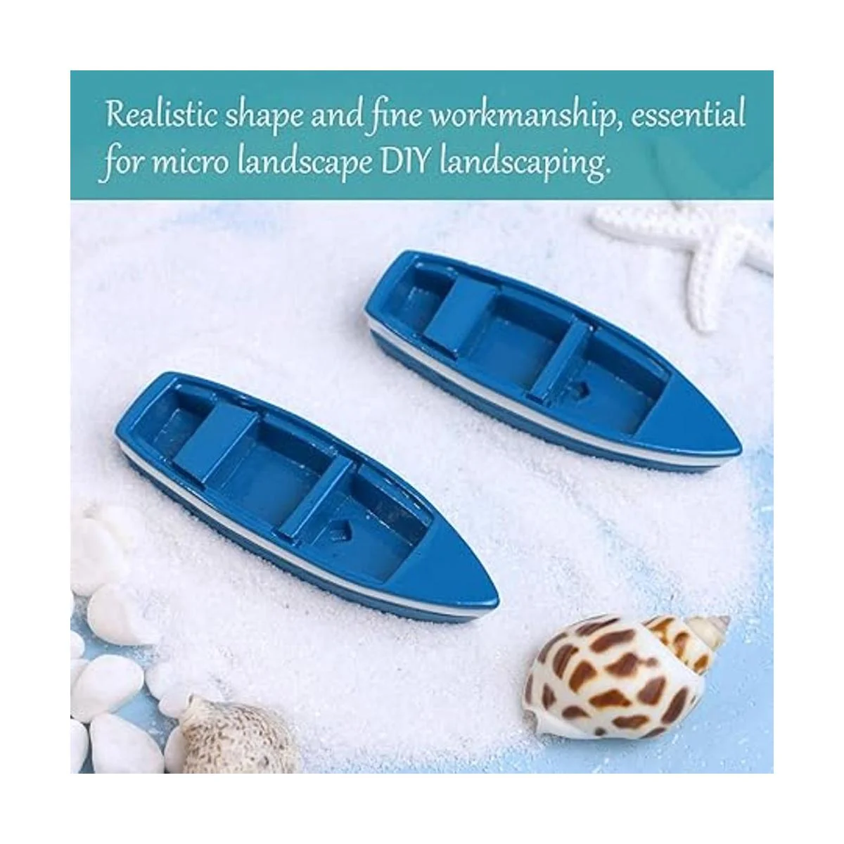 Framendino 2 Conjuntos Miniatura Casa de Muñecas Barco de_5