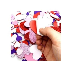 360 calcomanías de corazón autoadhesivas de espuma 3_4