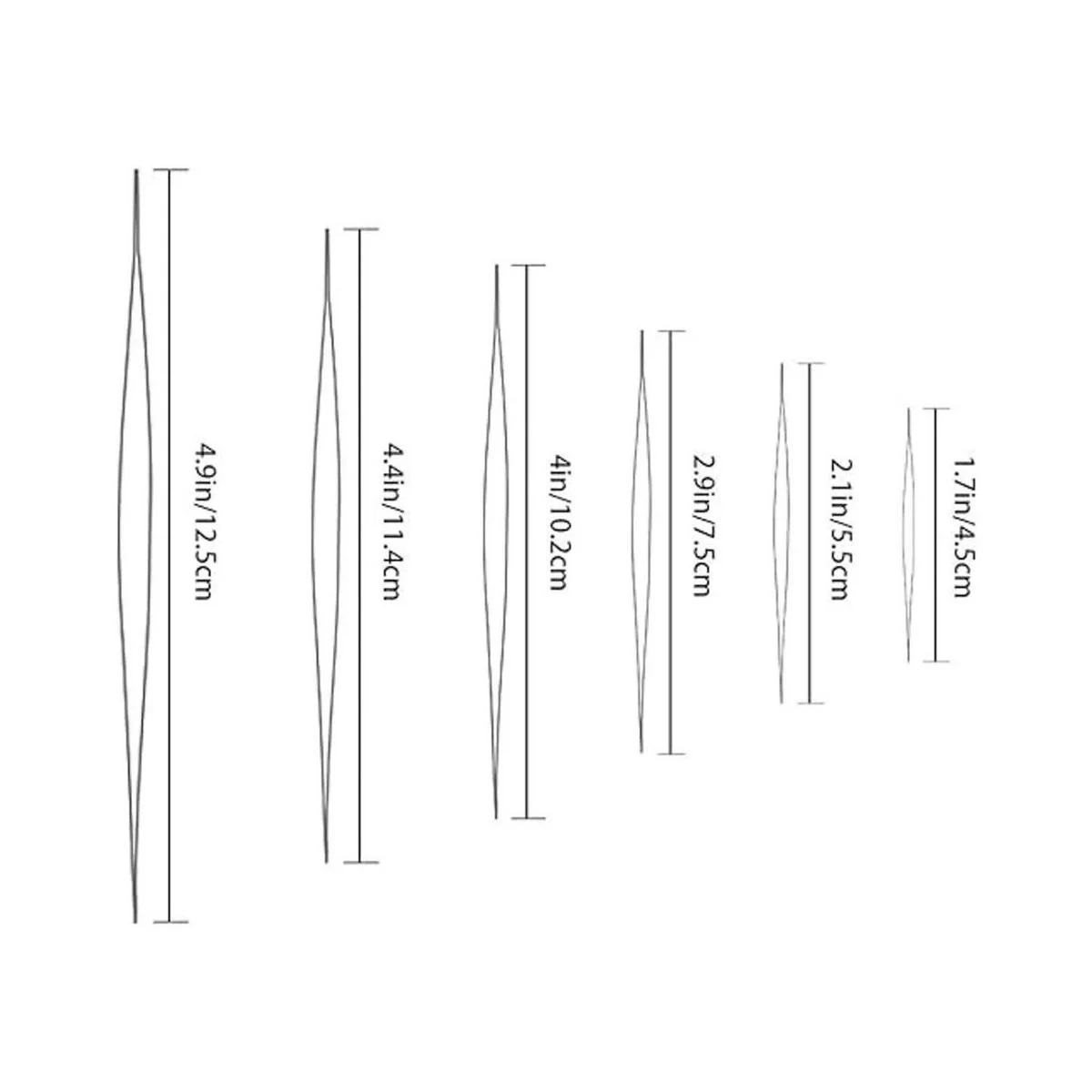 Juego de 18 agujas de rebordear 6 tamaños de ojo grande_2
