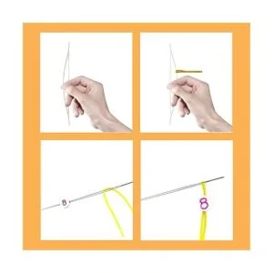 Juego de 18 agujas de rebordear 6 tamaños de ojo grande_4