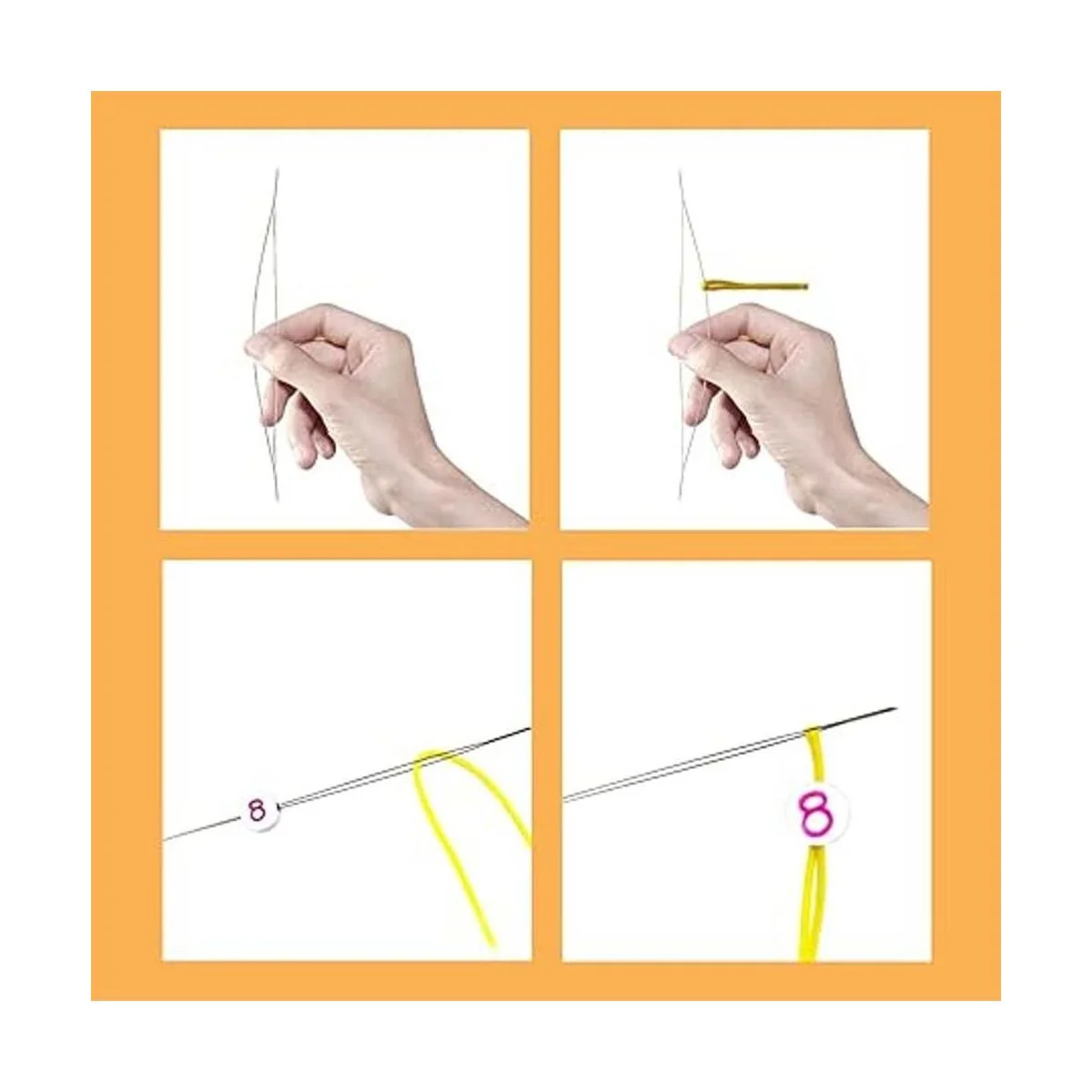 Juego de 18 agujas de rebordear 6 tamaños de ojo grande_4