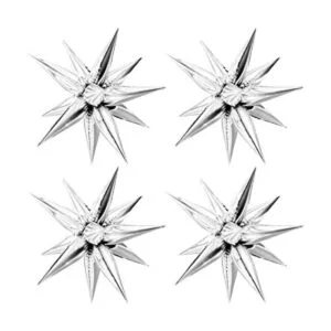 Moukiween 50 globos de papel de aluminio de estrella de_1
