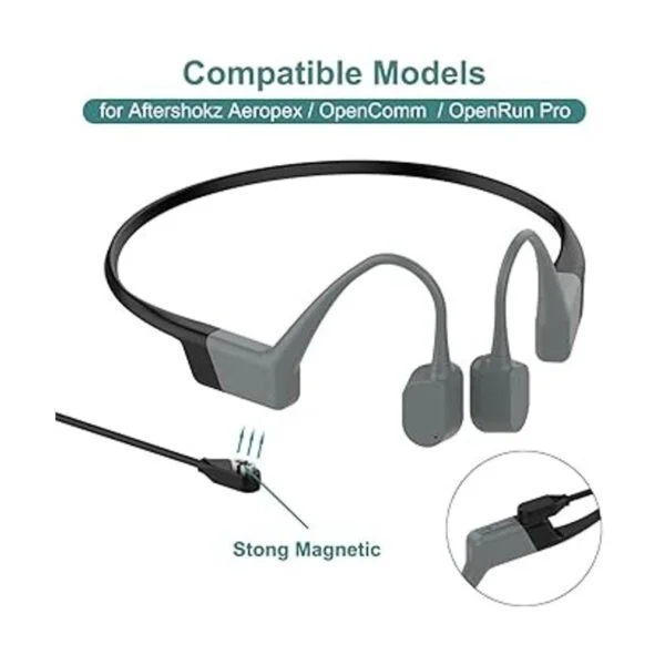 Cable de carga compatible con AfterShokz Aeropex AS800_2