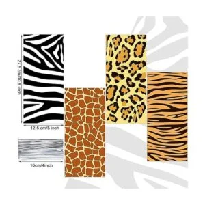 120 bolsas para golosinas de animales de la selva jirafa_2