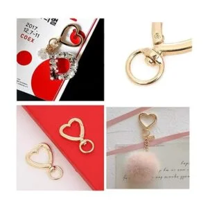 Sukpsy 8 piezas de corazón giratorio resorte cierres_3