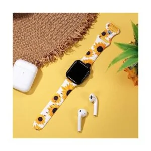 Lerobo Correas de silicona estampado floral patrón que_2