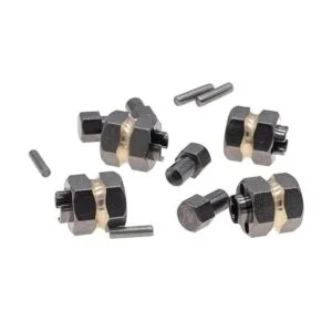 DooBro latón 0.276 in Hex rueda cubos extendidos 0.157 in_4