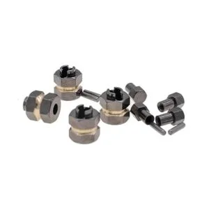 DooBro latón 0.276 in Hex rueda cubos extendidos 0.157 in_5