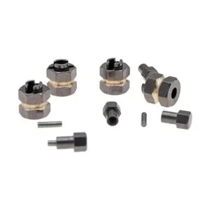 DooBro latón 0.276 in Hex rueda cubos extendidos 0.157 in_3