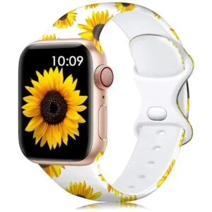 Lerobo Correas de silicona estampado floral patrón que_1