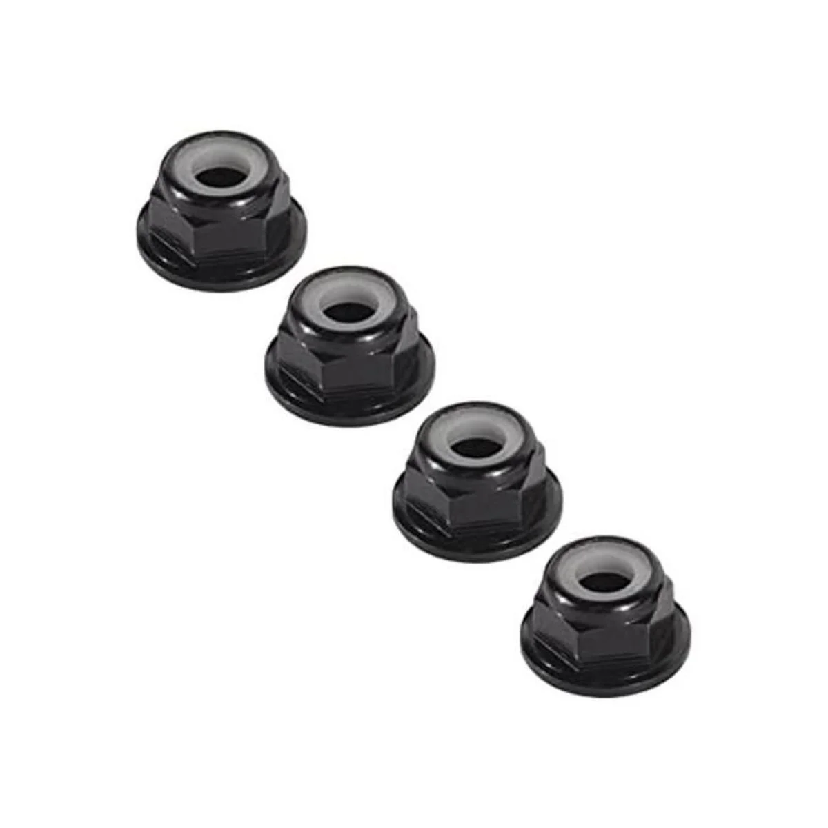 WEISHUJI 4 tuercas de bloqueo de nylon con brida tuercas_1