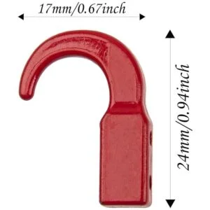 ShareGoo Juego de 4 ganchos de remolque de metal para_5