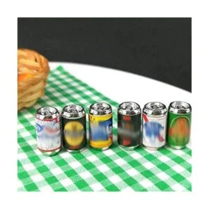 11 botellas de cerveza en miniatura a escala 112 y latas_5