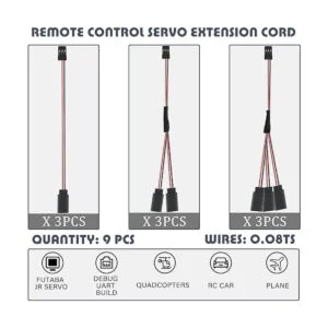 9 piezas JST Y Conector de 3 pines JST Divisores de_2