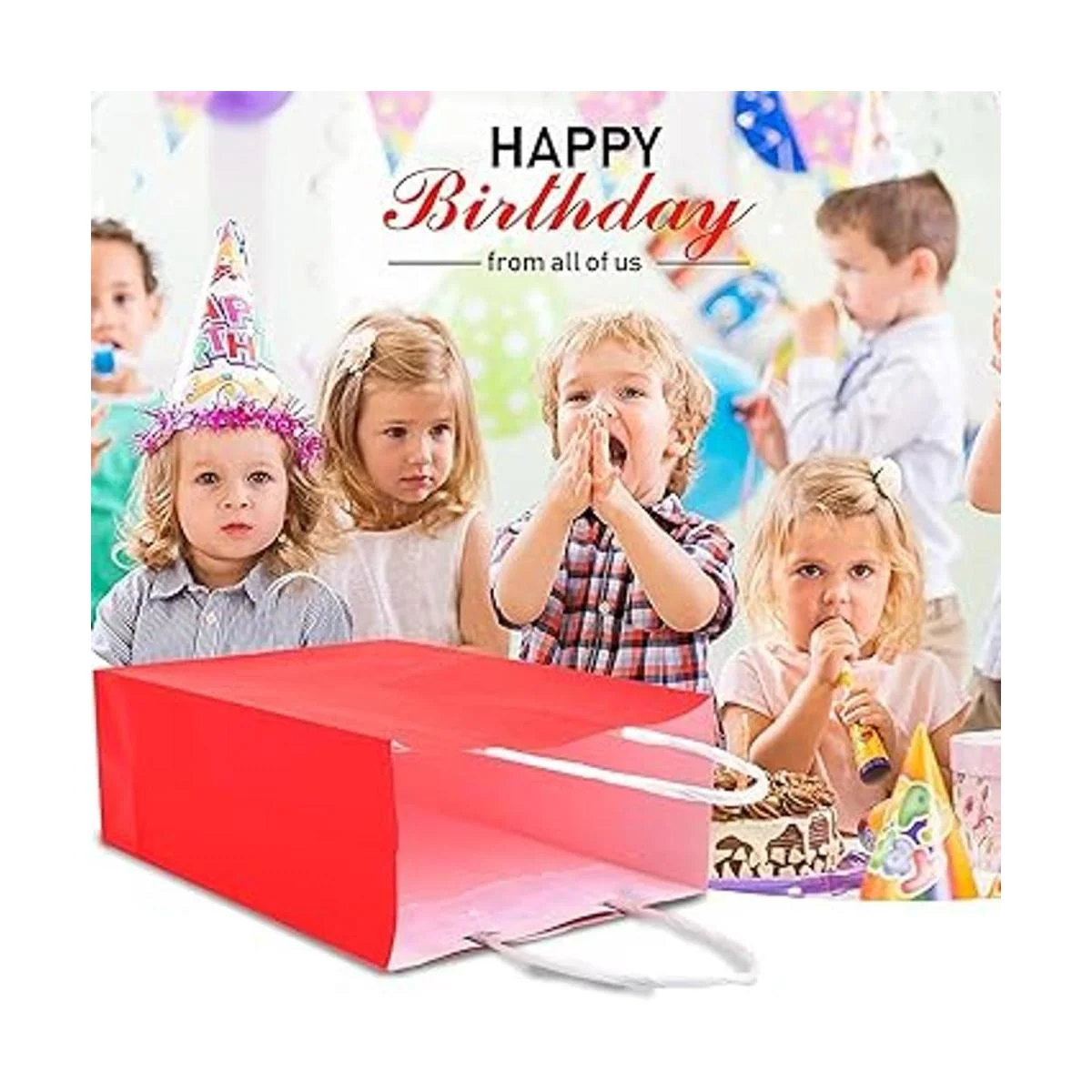 YADIAN 12 bolsas de regalo de papel kraft con asa bolsas_7