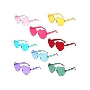 Gafas de sol con forma de corazón para fiesta sin_1