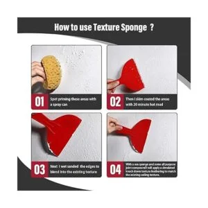 Esponja de textura Knockdown para pared de yeso esponja_3