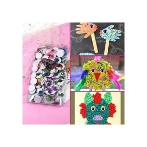 TOAOB 210pcs Plastic Googly Eyes with Eyelashes Wiggle_7