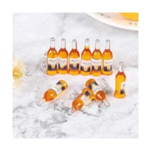 11 botellas de cerveza en miniatura a escala 112 y latas_3