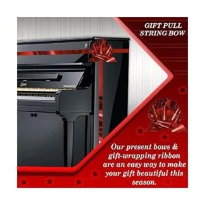 InstaBows Lazo de cuerda de regalo con acabado metálico_4