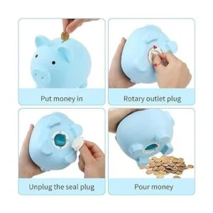 GADIEDIE Alcancía para niños banco de dinero de plástico_2