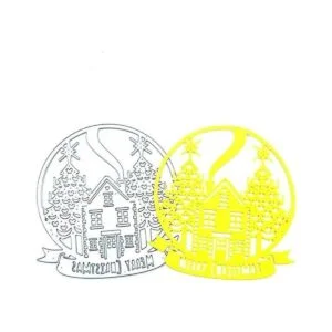 XMYXCRAFT Troqueles de metal con bola de Navidad_4