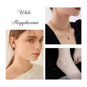 PH PandaHall Cuentas de corazón de oro de 14 quilates 60_3