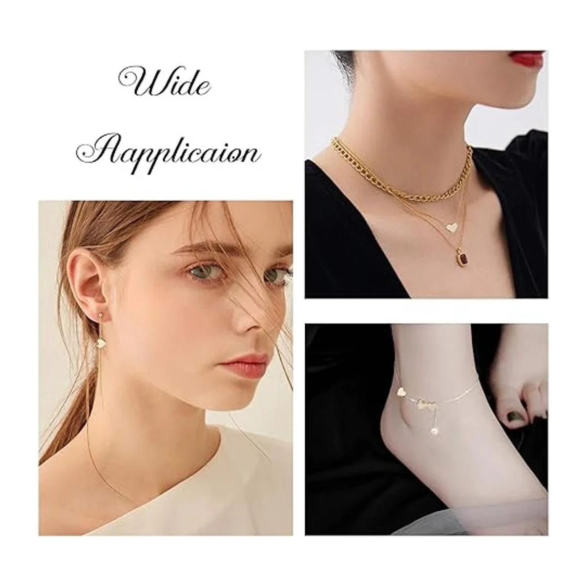 PH PandaHall Cuentas de corazón de oro de 14 quilates 60_3