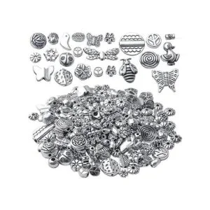 3.53 oz de plata antigua espaciador cuentas tibetanas de_1