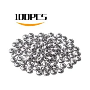 100 cuentas espaciadoras redondas de acero inoxidable con_2