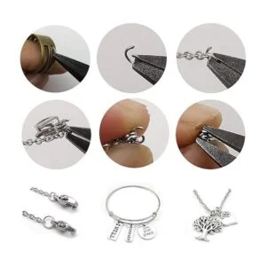 300 piezas de acero inoxidable grueso y fuerte mezcla de_6