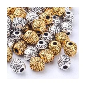 100 cuentas espaciadoras de barril cuentas tibetanas_4