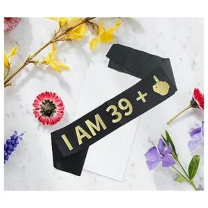 Banda de dedo medio I AM 39 Plus banda de 40 cumpleaños_4