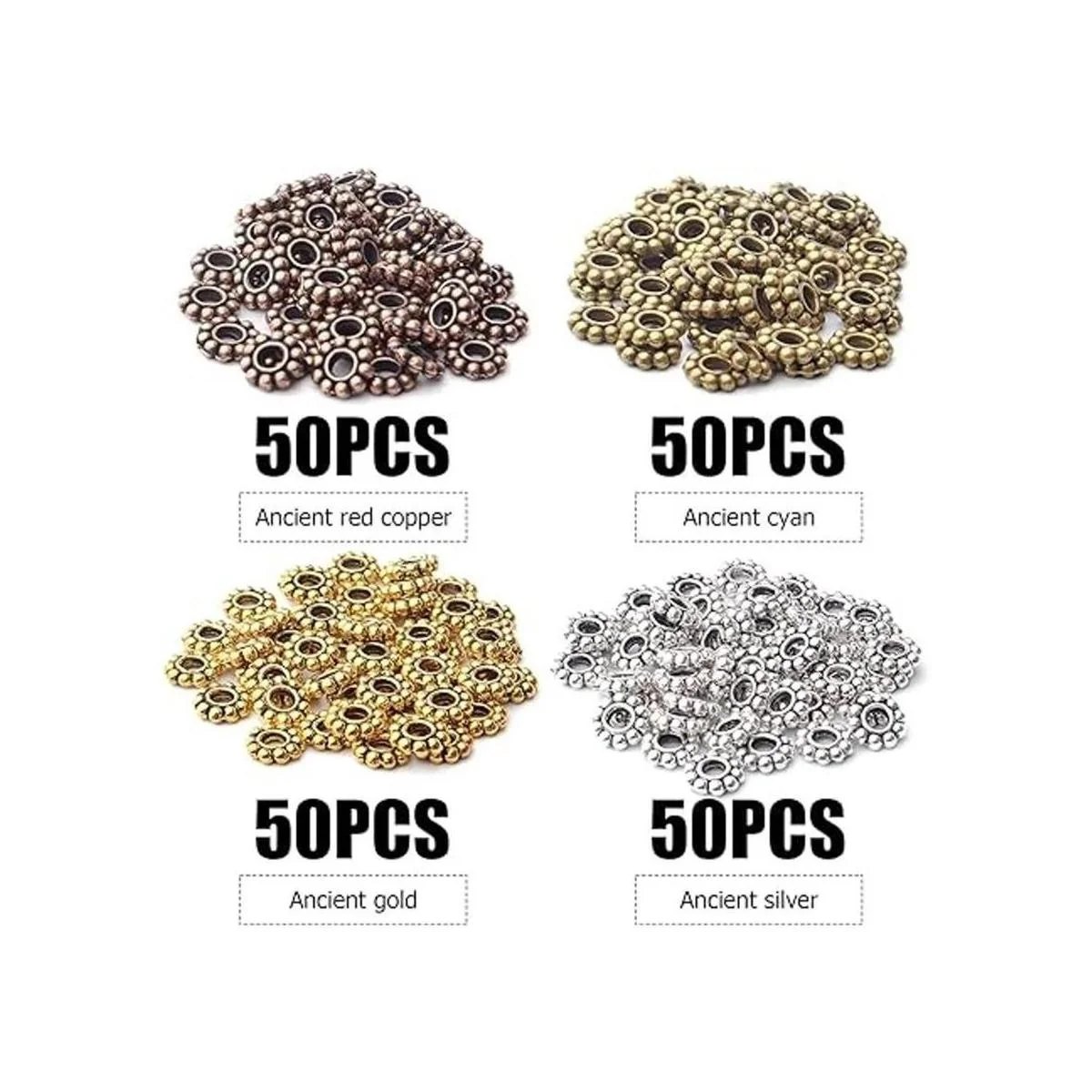 200pcs 4 colores 0.236 in flor espaciador cuentas de_2