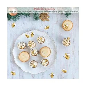 CCOZN 40 piezas de abejas de resina diminutas decoración_6
